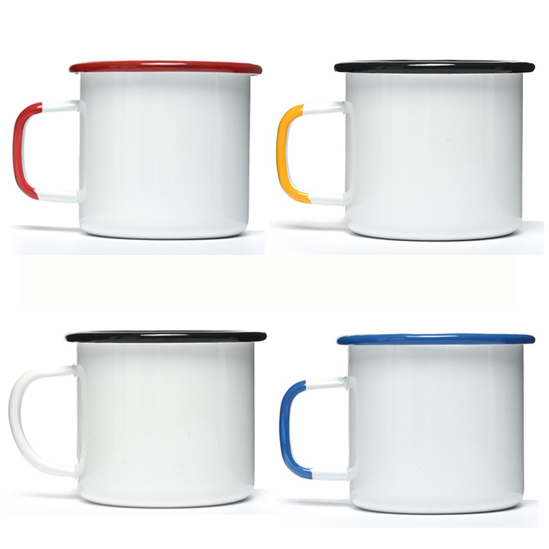 Cheap Enamel Mug Camping Coffee Cup Extra Glossy Enamel Mug Mugs Coffee