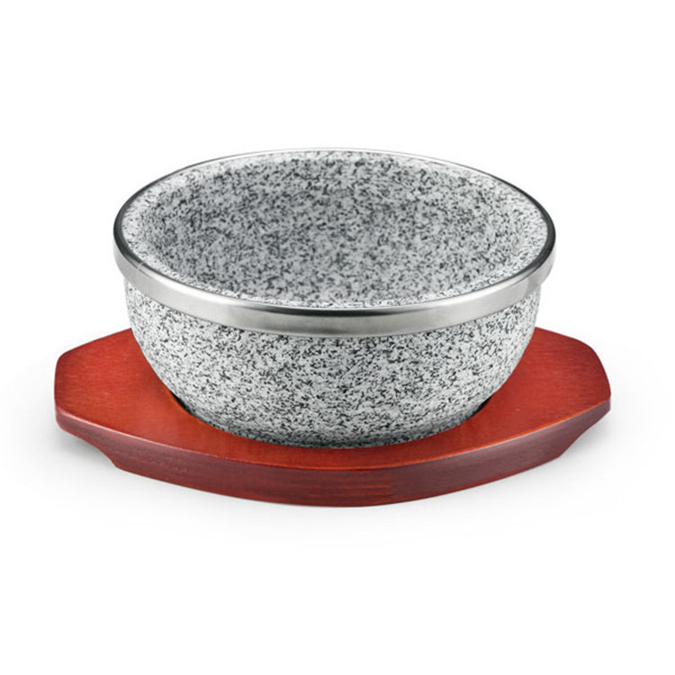 Low price guaranteed quality granite cooking black stone dinner bowls