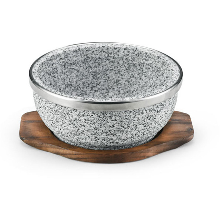 Low price guaranteed quality granite cooking black stone dinner bowls