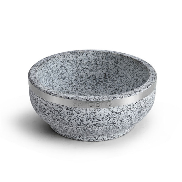 Low price guaranteed quality granite cooking black stone dinner bowls