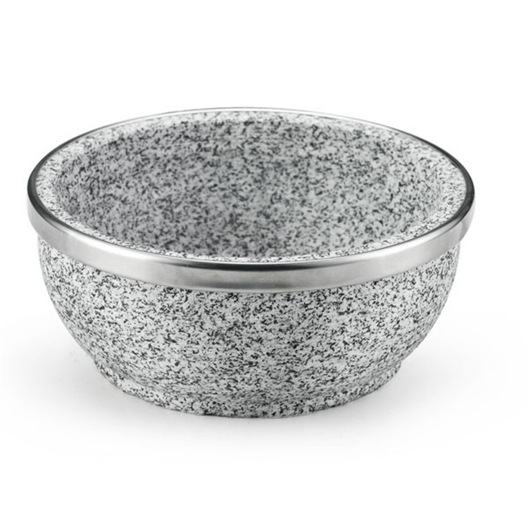 Low price guaranteed quality granite cooking black stone dinner bowls