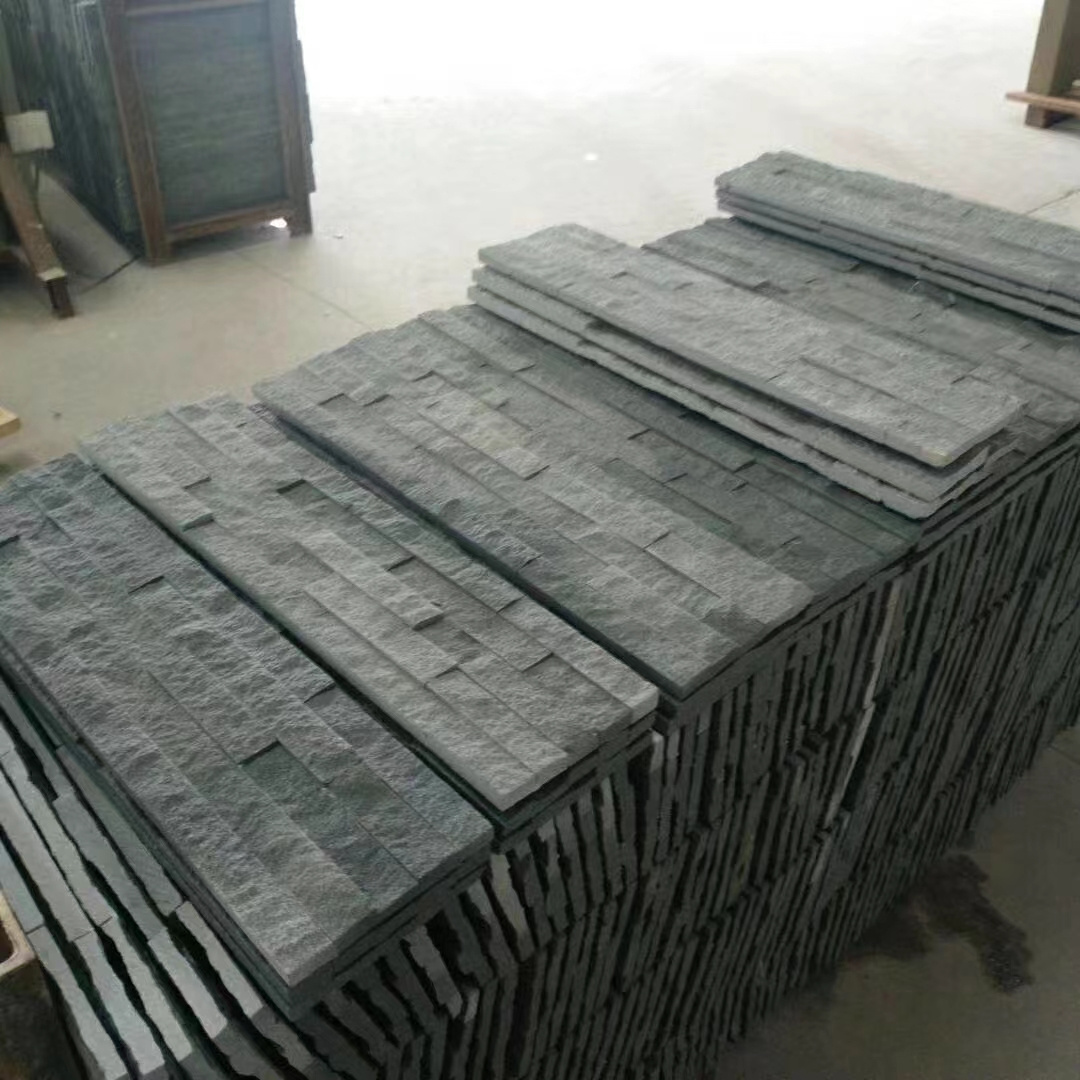 Natural black Wall Cladding Cultural stone Garden Decorate Outdoor Building Material wall veneers blue Sandstone