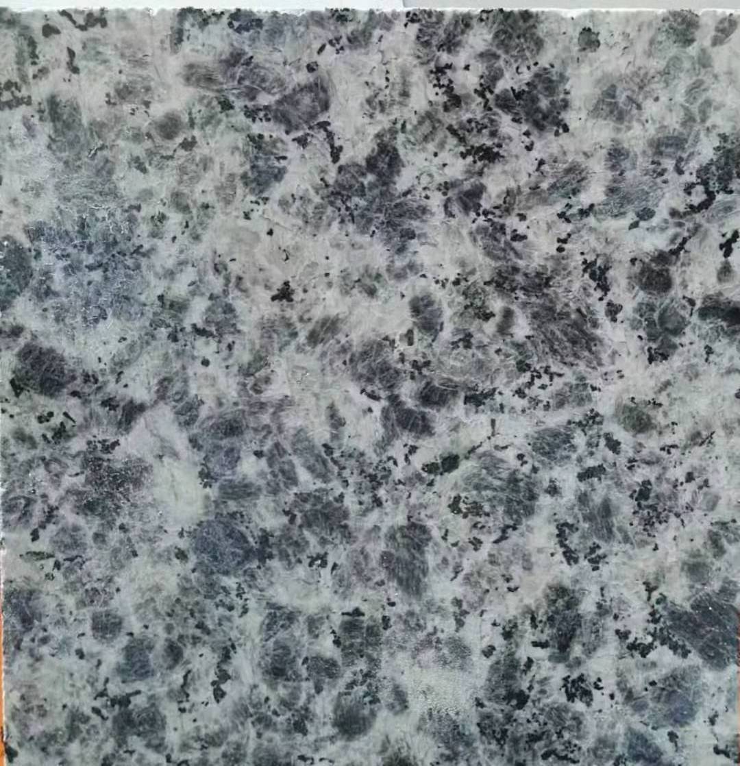 2022 hot sale factory low price ice flower blue granite countertop polished natural stone slab