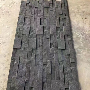 Natural black Wall Cladding Cultural stone Garden Decorate Outdoor Building Material wall veneers blue Sandstone