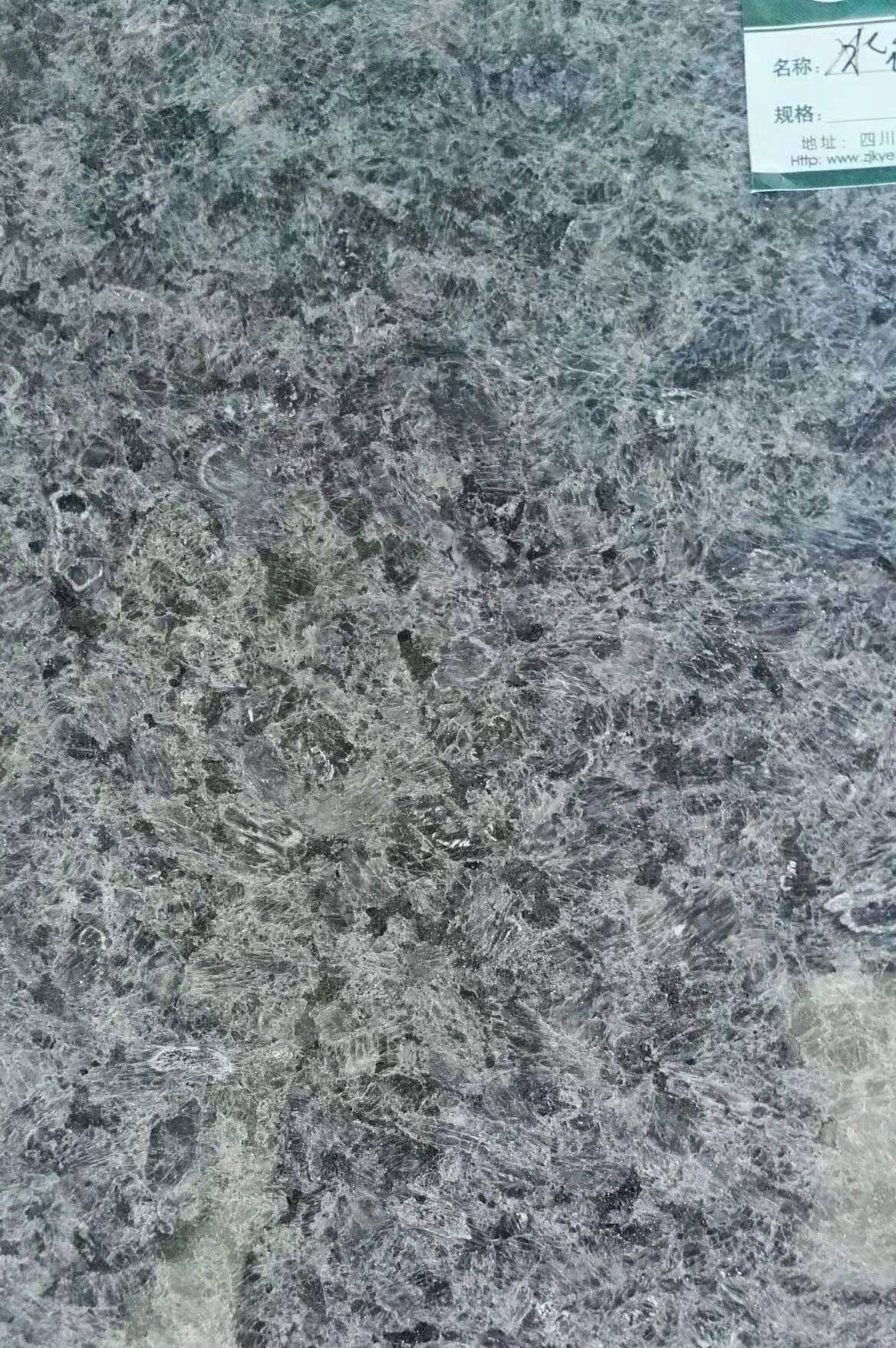 2022 hot sale factory low price ice flower blue granite countertop polished natural stone slab