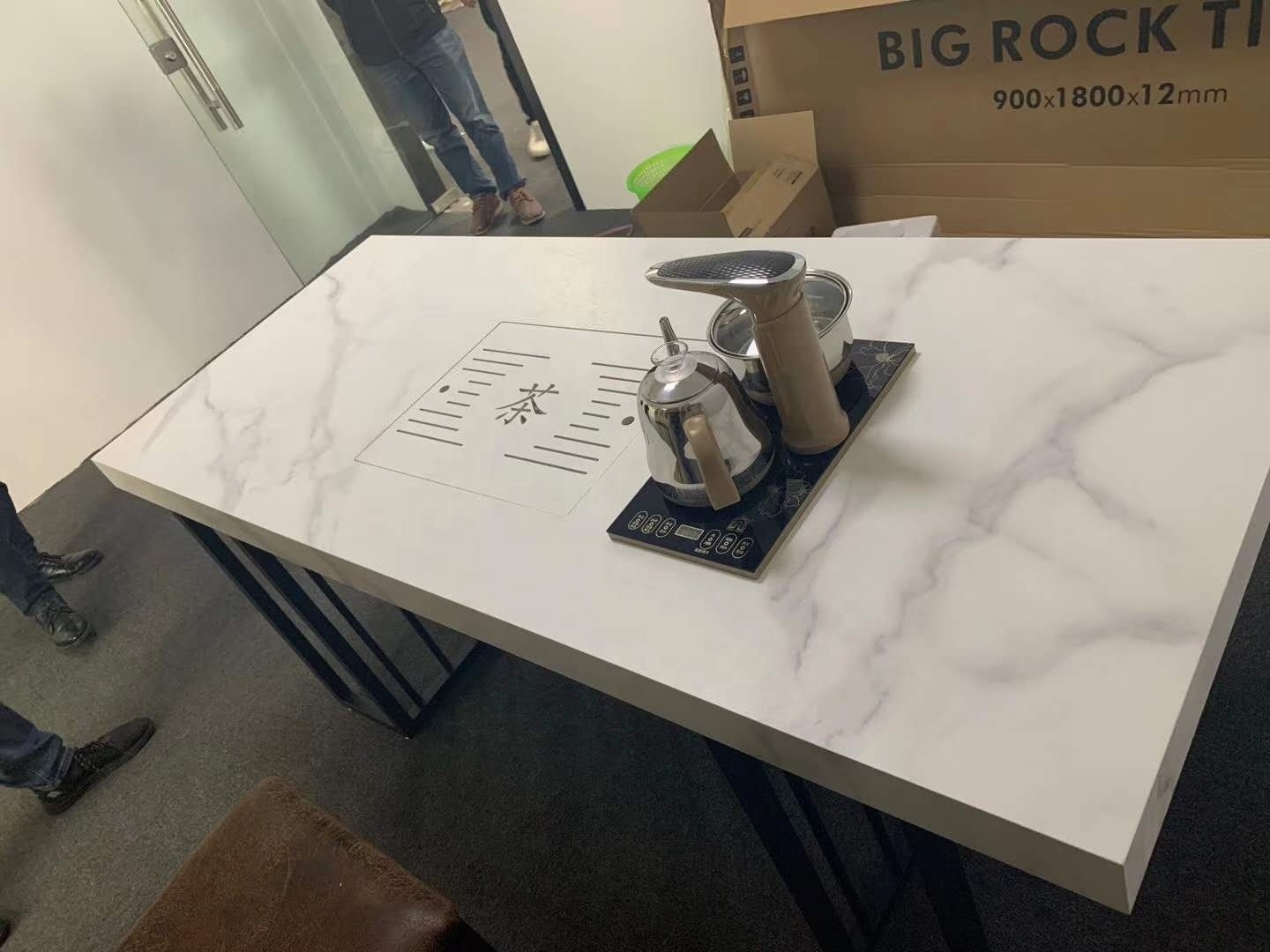 marble rock porcelain customized kitchen countertop office table top