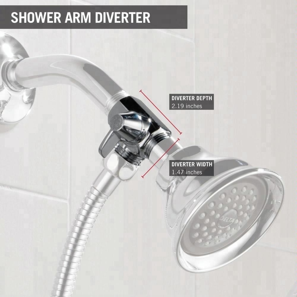 Bathroom T-Adapter Splitter Zinc Brass Body Hand Shower Head Bidet Sprayer Shut-Off Water Flow Control Valve Faucet Diverter