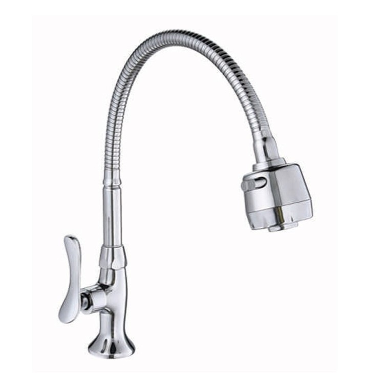 Best Commercial New Style Fashion Deck Mounted Stainless Steel Single Handle Pull Out Sprayer Kitchen Taps Sink Faucet