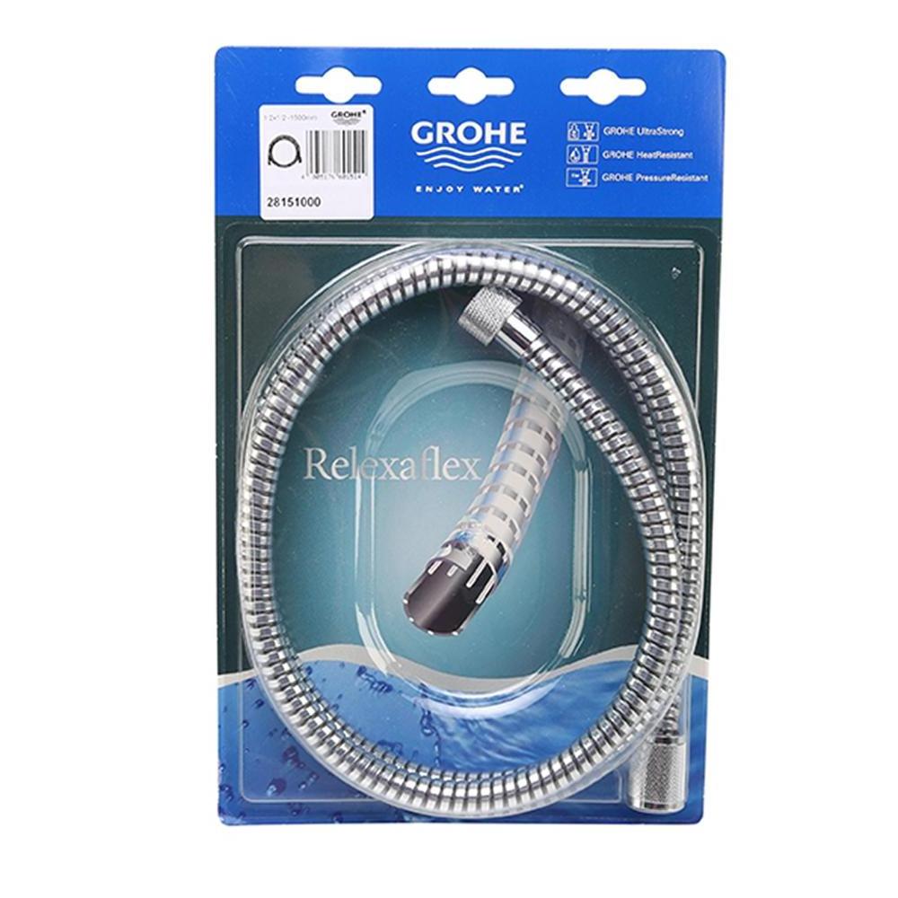 Wholesale High Quality Silver Grey Shiny  PVC Shower Hose Bathroom Faucet Accessories