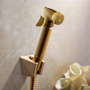 Wholesale Golden  Luxury Flow Control shattaf Easy To Install Manual Water Saving Toilet Bidet