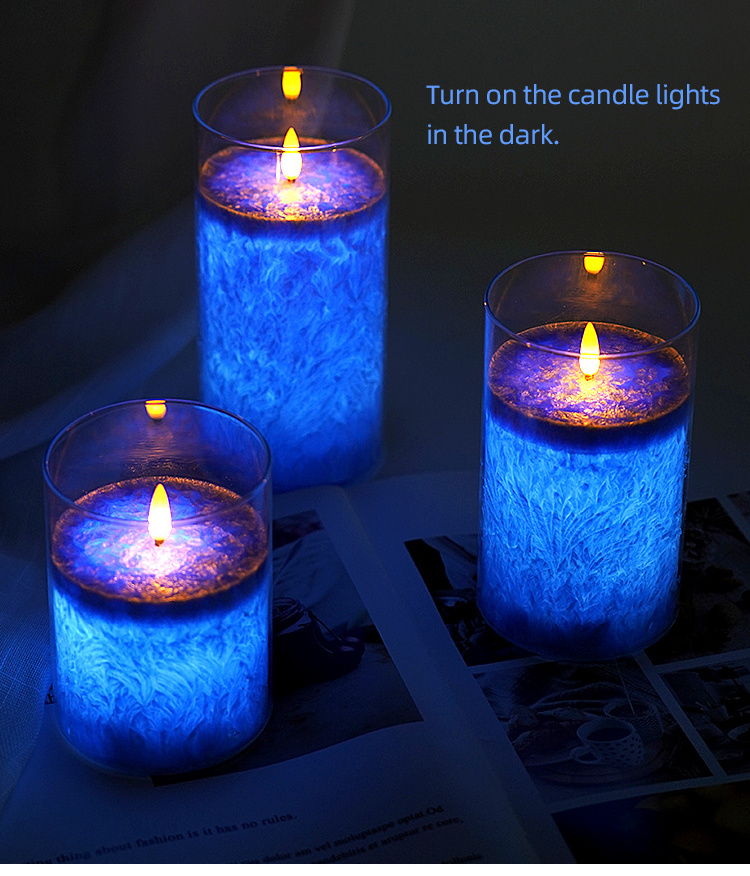 Realistic And Bright Flickering Holiday Gift Flameless Battery Operated Candles For Wedding Decoration