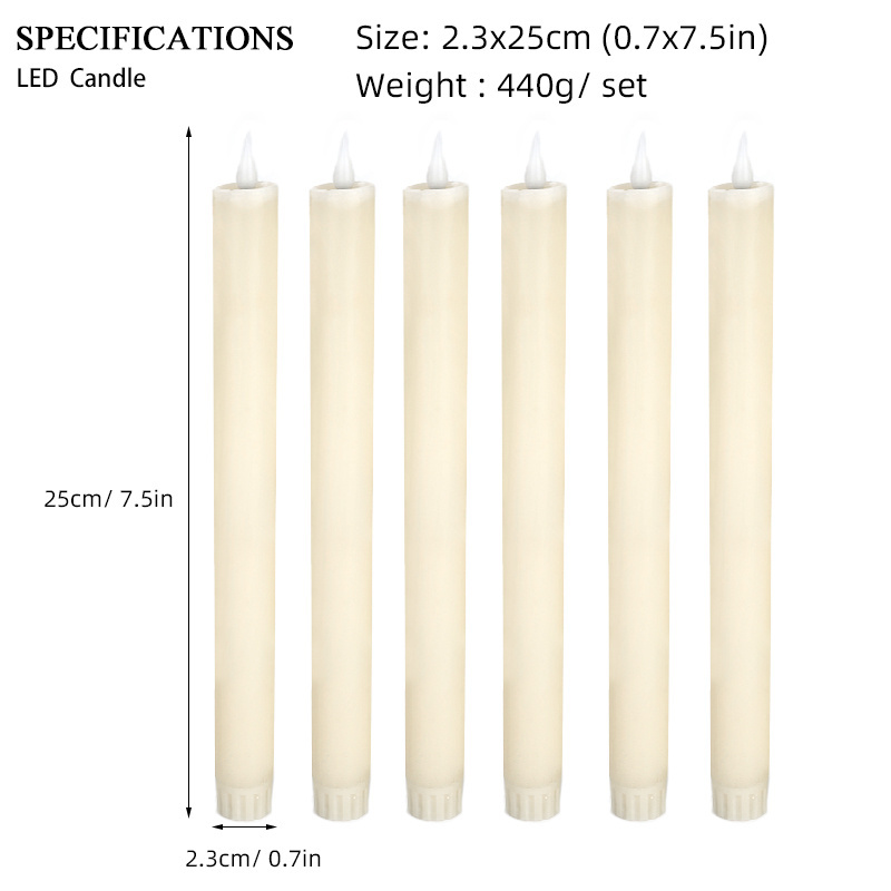 Newish Flameless Taper Candle With Remote Home Decorations LED Candles For Wedding Decoration