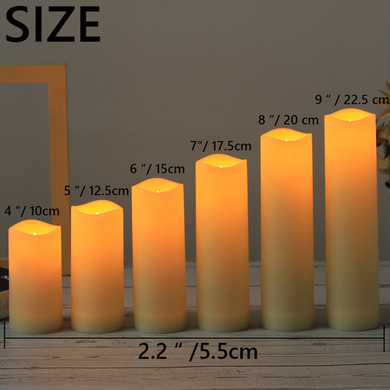 Cheap Wholesale Electronic Candle Set 3D Flameless Flickering LED Candle Remote Control Home Decor LED Candles