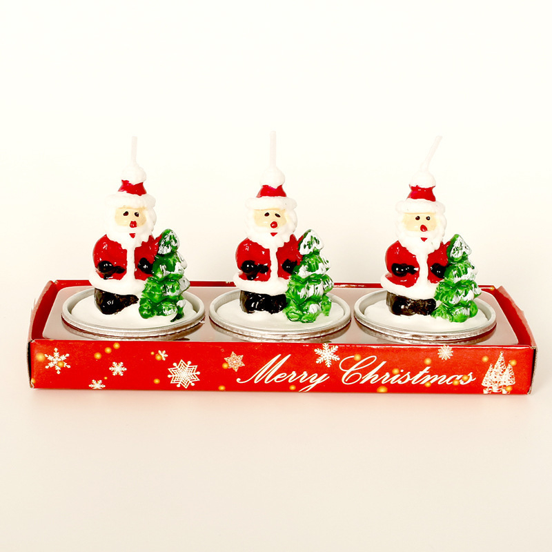 High Quality Candle Gift Set Christmas Tree Candles Decoration Christmas Candles