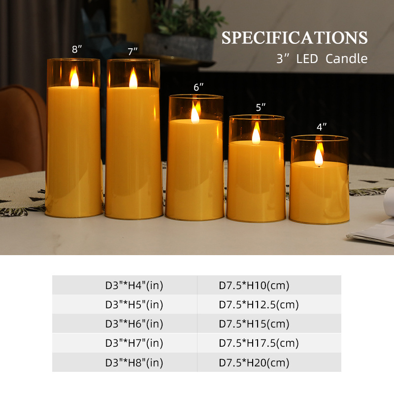 Hot Selling Candle Lighter Electric Realistic Battery Powered Flameless Led Candle  Wholesale