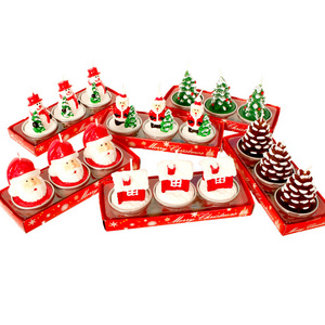 High Quality Candle Gift Set Christmas Tree Candles Decoration Christmas Candles