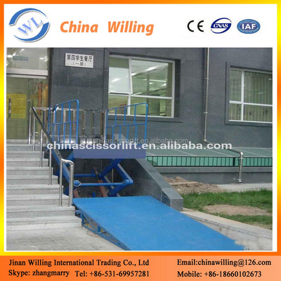 Hydraulic Scissor Wheelchair Stair Lift Ramps For Disabled People