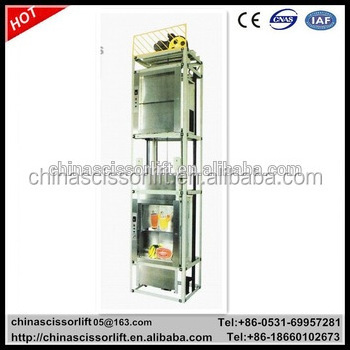 100KG-500KG 0.4 m/s outdoor lift elevators Dumbwaiter Elevator Kitchen Elevators