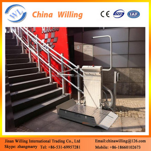 wheelchair stairway platform/removable stair handrail wheelchair lift