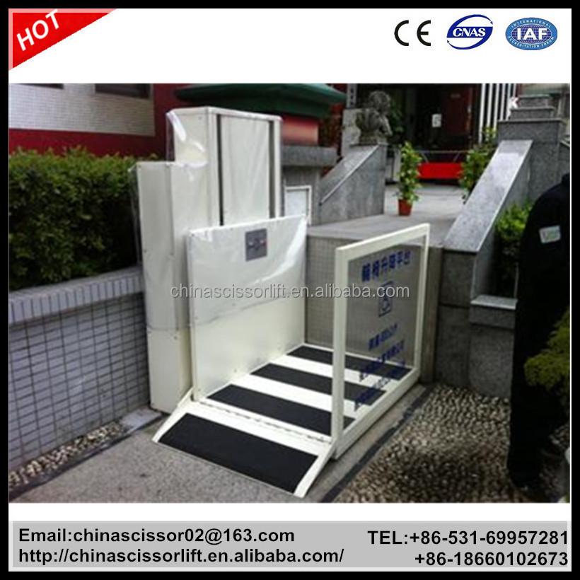 Electric Chair Stair Lift Mobile Lifting Aluminum Alloy Electric Hydraulic Wheelchair Disabled Lift Platform Elevator