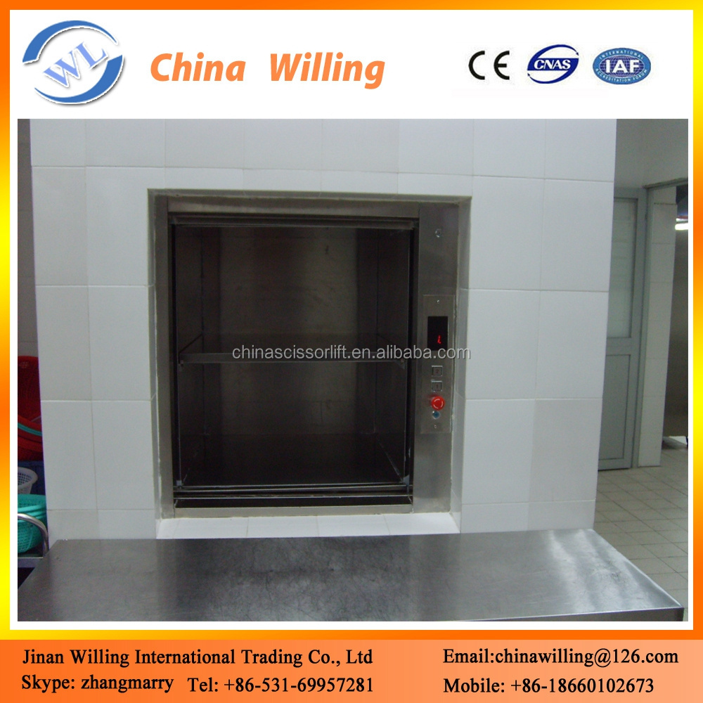 Residential Small Dumbwaiter Service lifts/hydraulic lift for kitchen cabinet