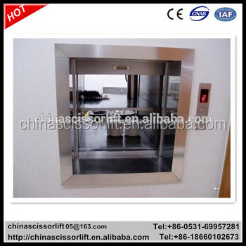 100KG-500KG 0.4 m/s outdoor lift elevators Dumbwaiter Elevator Kitchen Elevators