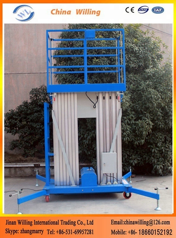 Aluminium mobile scaffold tower 14m aluminum aerial work platform WLA0.2-14