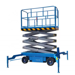 5 meter platform 10m 12m 18m 500kg Aerial Diesel Engine Electric Mobile Scissor Lift with Hydraulic Leg