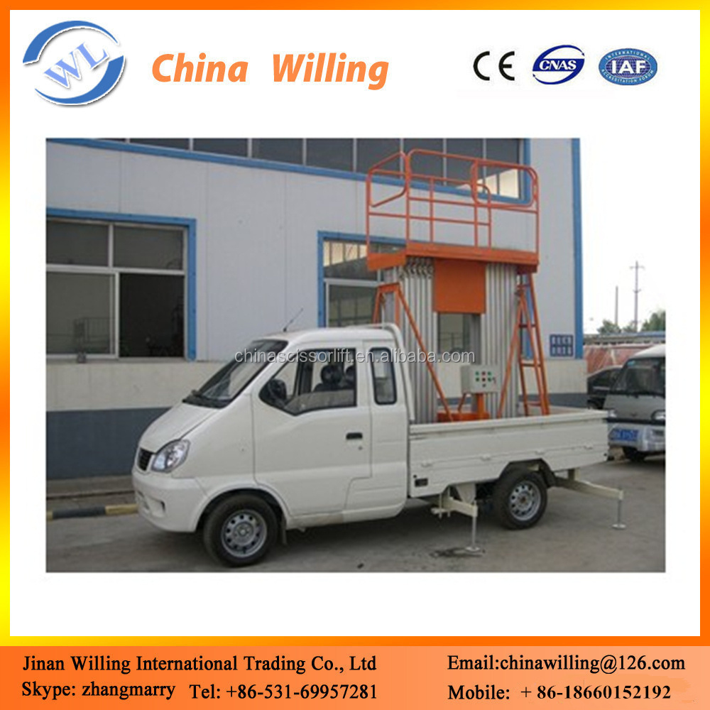 Supply mobile hydraulic truck mounted scissor lifter/man lift