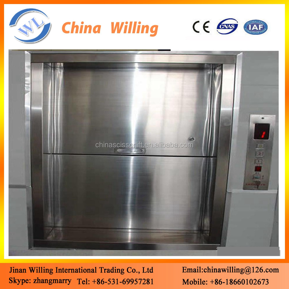 Restaurant electric dumbwaiter lift /Private Home Dumb waiter