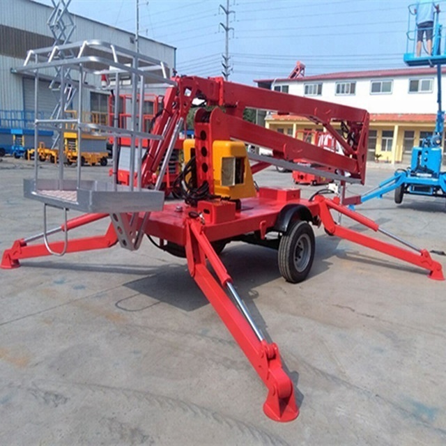 Towable boom lift for sale trailer mounted spider lift used cherry picker