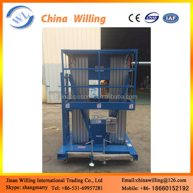 High rise window cleaning equipment telescopic hydraulic man lift ...