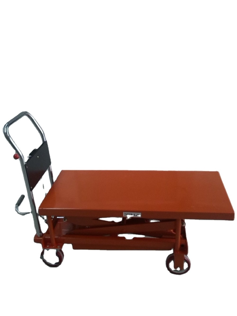 Small Scissor Lift Table/Manual Trolley Cart For Warehouse/light weight hand hydraulic scissor warehouse trolley cart lift