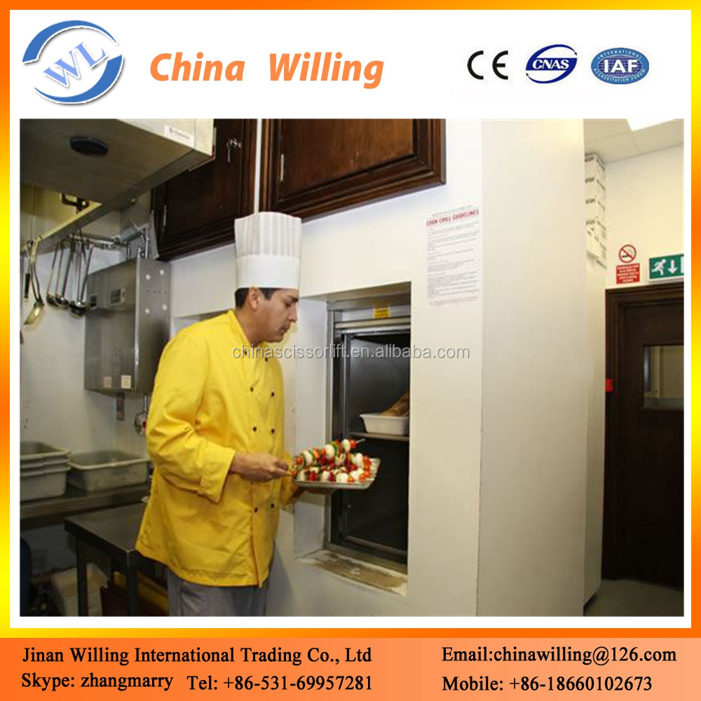 Residential Small Dumbwaiter Service lifts/hydraulic lift for kitchen cabinet