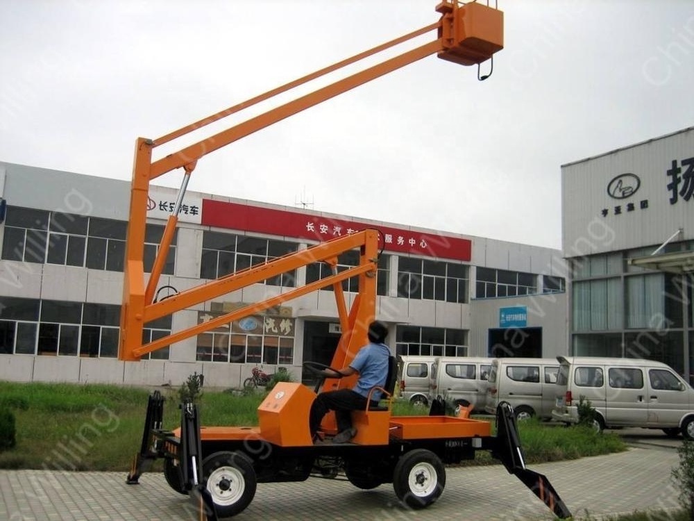 Economic and Efficient Discount price cherry picker articulated small trailer boom towable lifts for sale