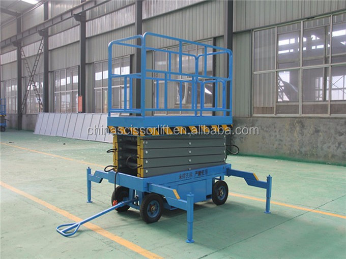 5 meter platform 10m 12m 18m 500kg Aerial Diesel Engine Electric Mobile Scissor Lift with Hydraulic Leg