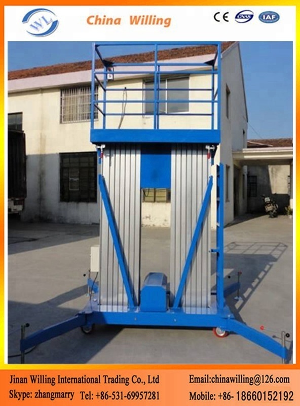 Aluminium mobile scaffold tower 14m aluminum aerial work platform WLA0.2-14