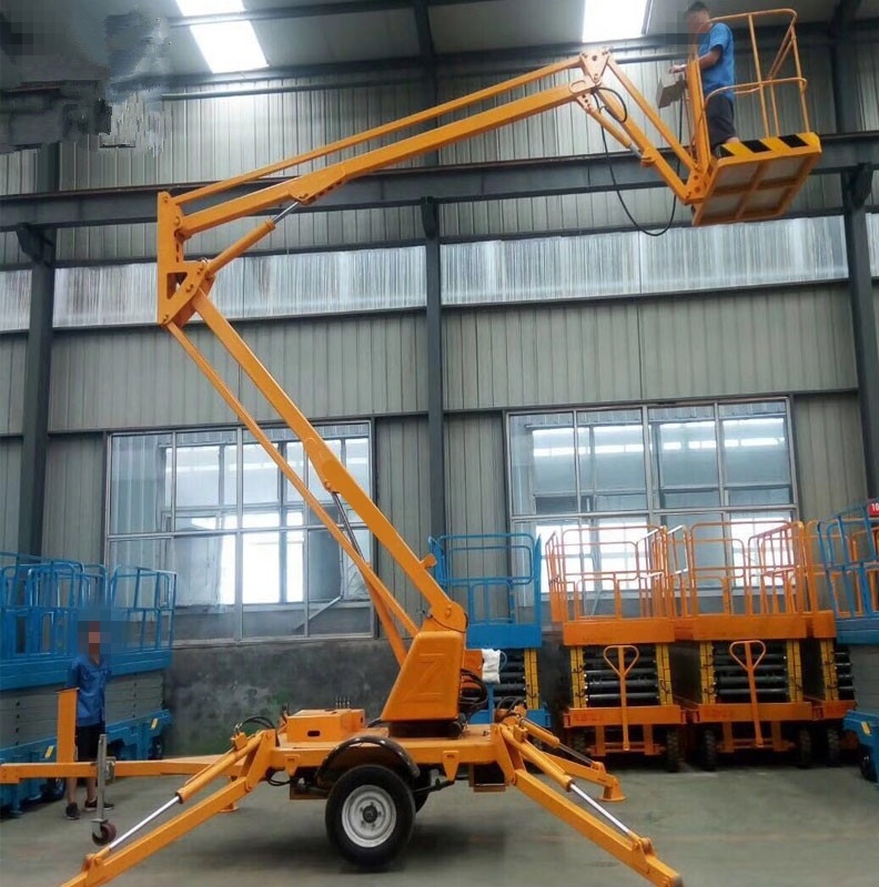 16m spider lift cherry picker for sale boom lift machine