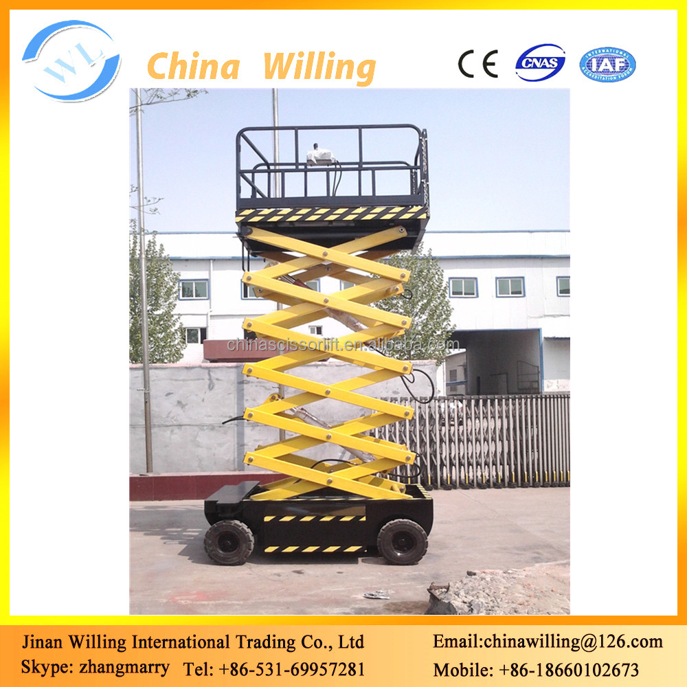 Self-Driving Automatic Hydraulic Electric Scaffolding Lift Elevated Platforms