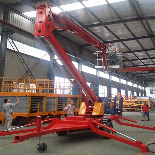 Towable boom lift for sale trailer mounted spider lift used cherry picker