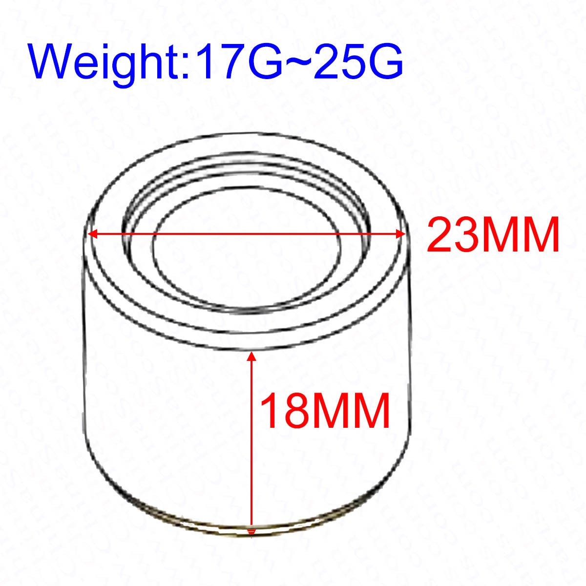 23x18  Variator Roller for 250CC CF Moto Forza Dink CN250 Burgman Piaggio Jonway Jmstar Scooter Parts