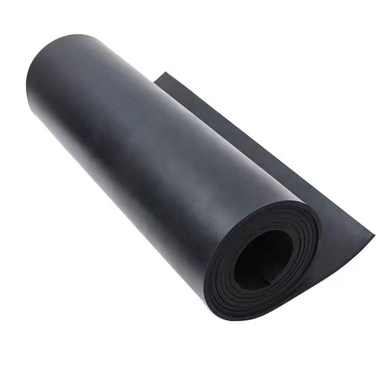 NBR black waterproof rubber sheet natural fireproof soundproof EPDM flame retardant rubber 2 layers cotton sheet