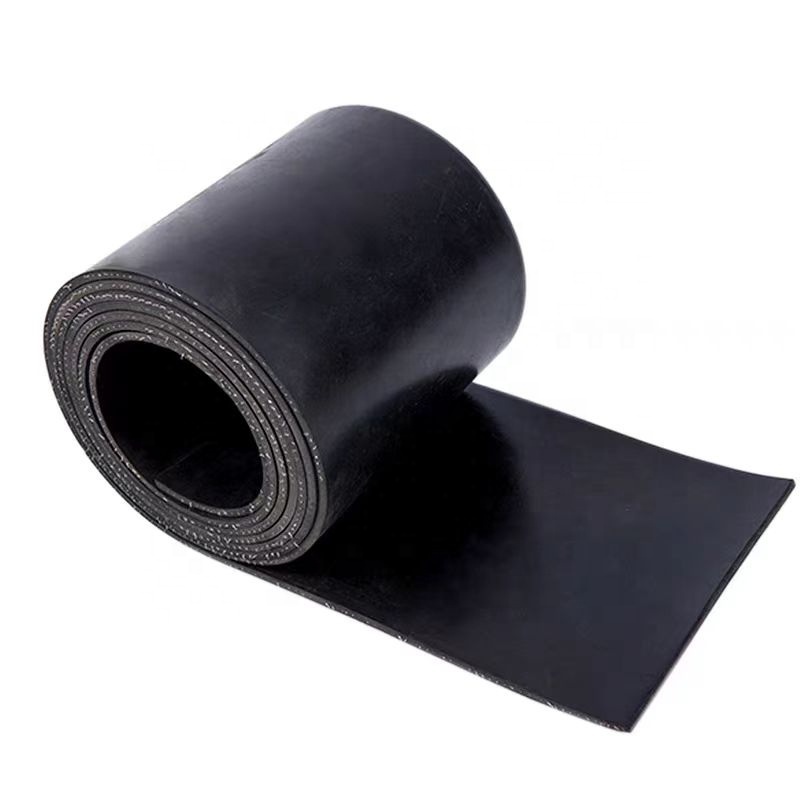 NBR black waterproof rubber sheet natural fireproof soundproof EPDM flame retardant rubber 2 layers cotton sheet