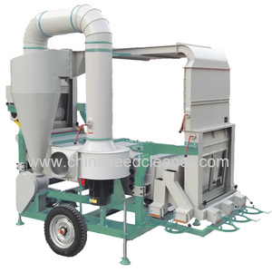 Chia Seed Double  Air Screening Cleaner  Grader Mobile Cleaning Machine Manufacturer