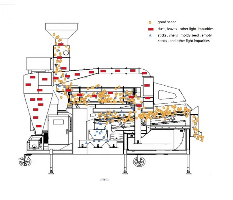 Sudan Maize Corn Sorghum Seed Cleaning and Processing Cleaner Machine