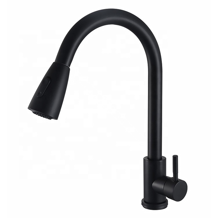 304 Kitchen Stainless Steel Faucet Single Handle Faucet Hot Cold Mixer Tap Brass Kitchen Faucet