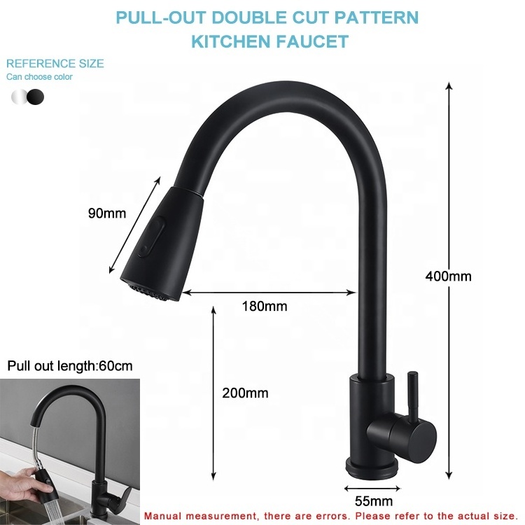 304 Kitchen Stainless Steel Faucet Single Handle Faucet Hot Cold Mixer Tap Brass Kitchen Faucet