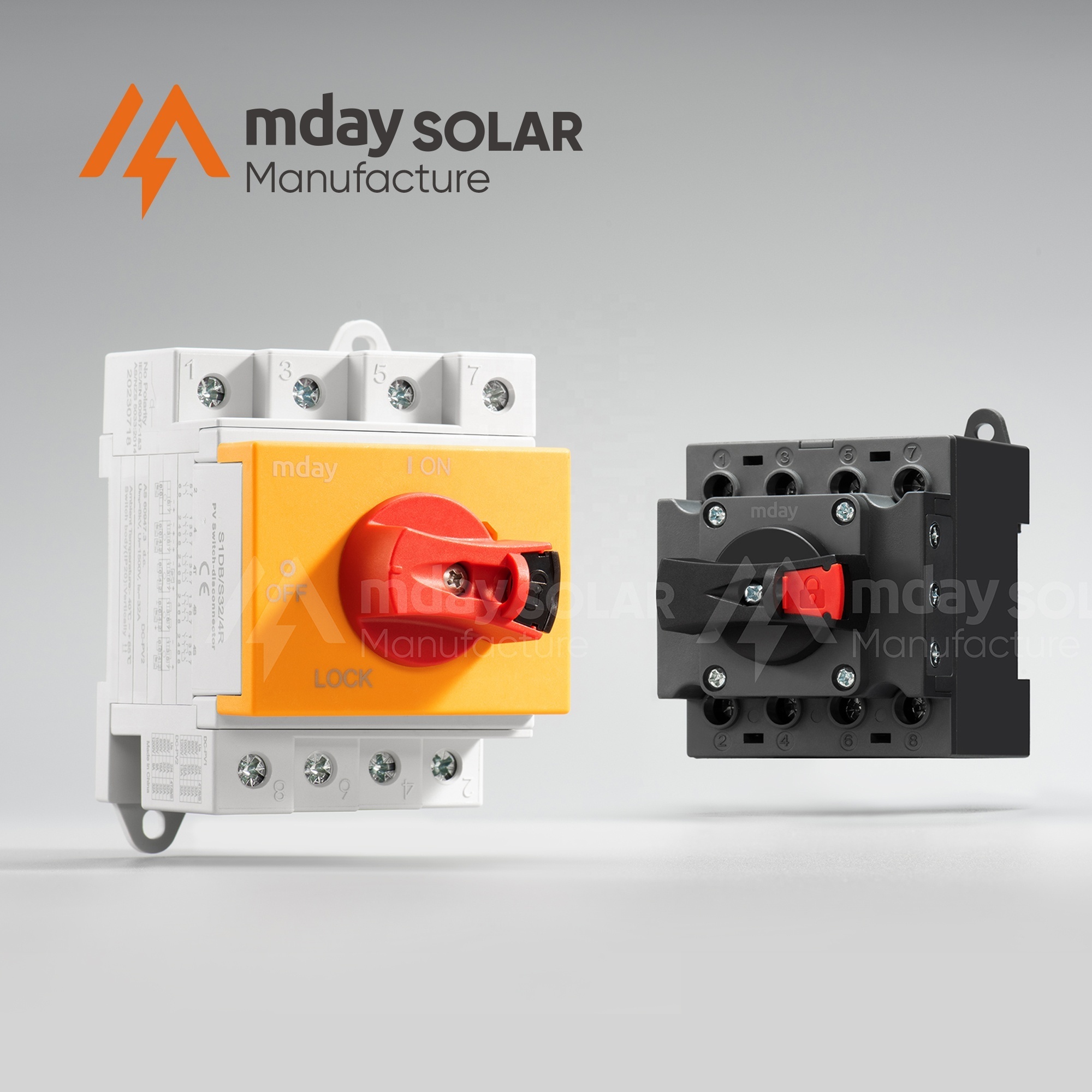 Mday TUV CE 1000v 4 Poles 32a Dc Solar pv disconnect switch