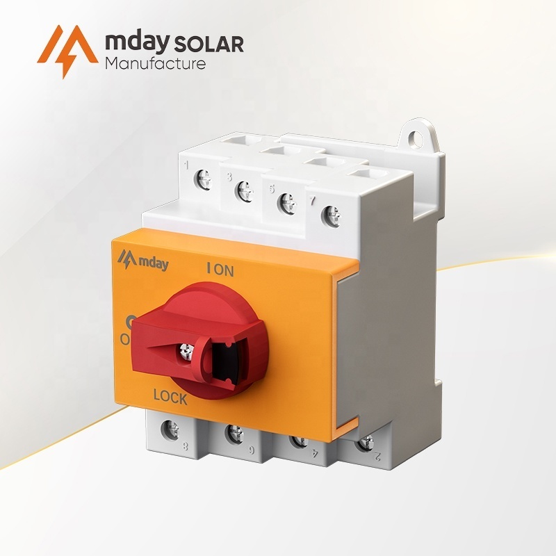 Mday TUV CE 1000v 4 Poles 32a Dc Solar pv disconnect switch