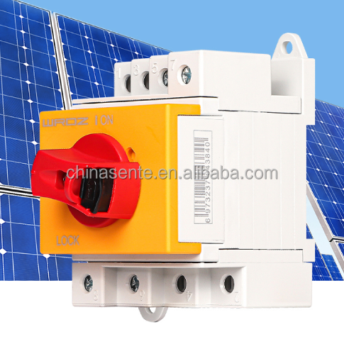 IP66 3 phase 32a disconnection din rail isolator switch for PV solar system